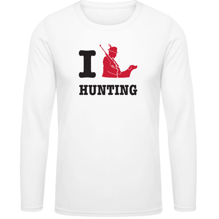 I Love Hunting T-shirt à manches longues contain pic