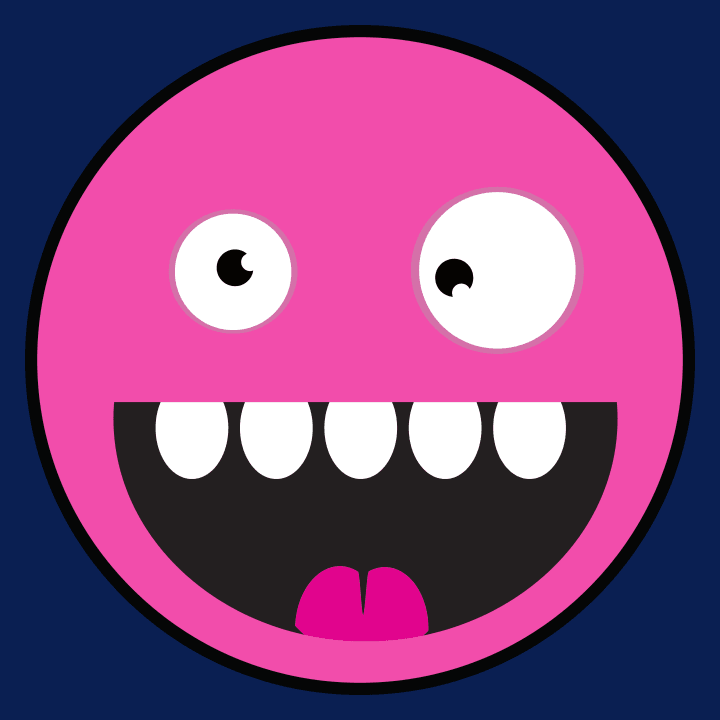 Cute Monster Smiley Face Langermet skjorte for kvinner 0 image