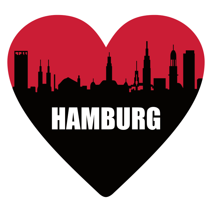 Hamburg Heart T-shirt för bebisar 0 image