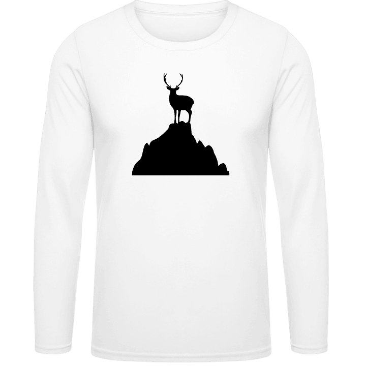 Deer On A Mountain T-shirt à manches longues 0 image