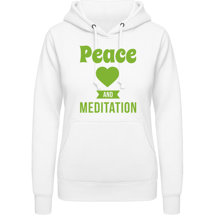 Peace Love Meditation Felpa con cappuccio da donna contain pic