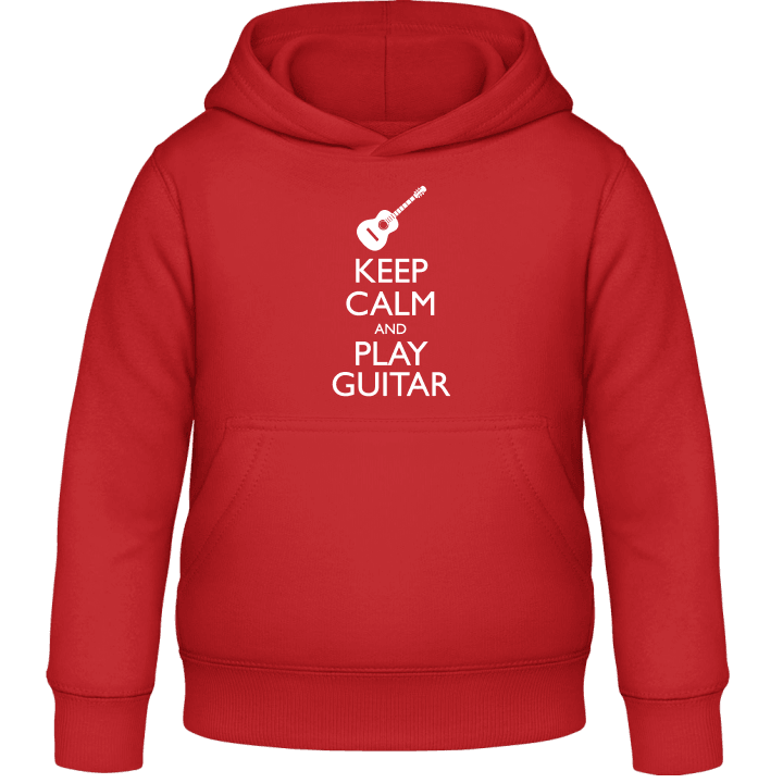Keep Calm And Play Guitar Felpa con cappuccio per bambini contain pic