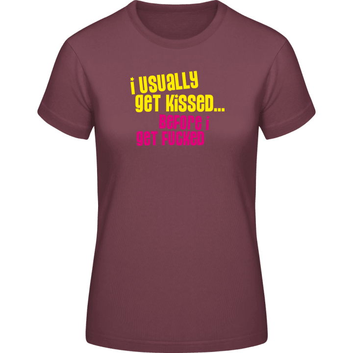 I Usually Get Kissed T-shirt för kvinnor 0 image