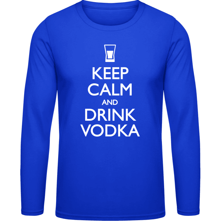 Keep Calm and drink Vodka Camicia a maniche lunghe contain pic