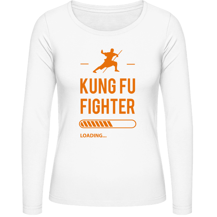 Kung Fu Fighter Loading Vrouwen Lange Mouw Shirt contain pic