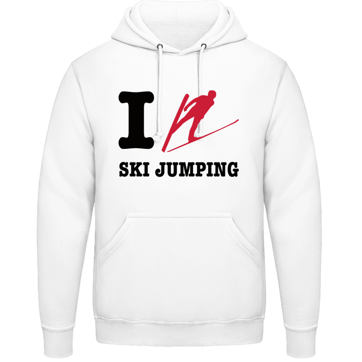 I Love Ski Jumping Sudadera con capucha contain pic
