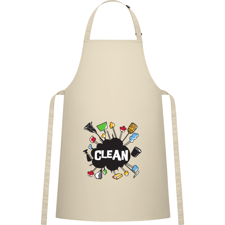 Clean Logo Kitchen Apron contain pic
