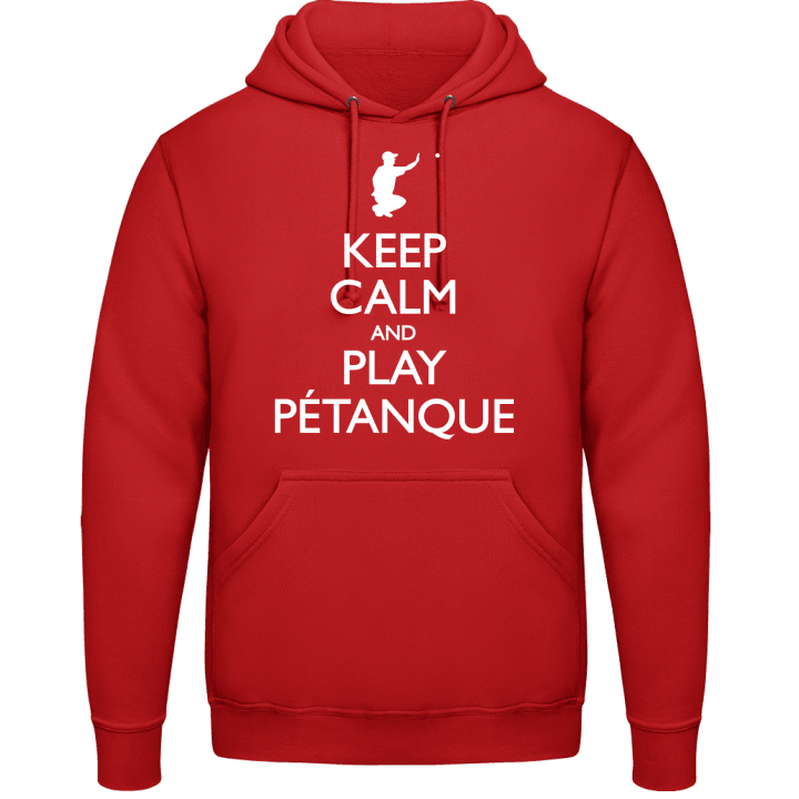 Keep Calm And Play Pétanque Felpa con cappuccio contain pic