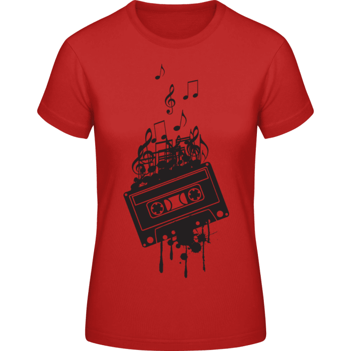 Music Cassette And Music Notes Frauen T-Shirt 0 image