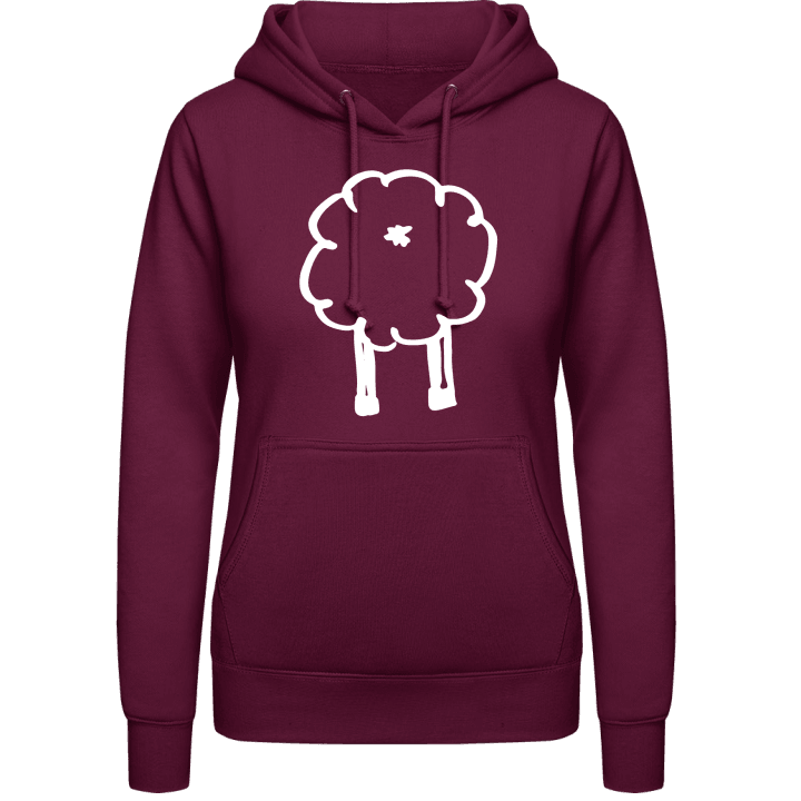 Sheep From Behind Hoodie för kvinnor contain pic