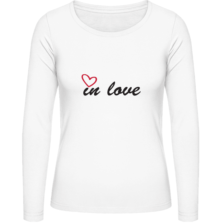 In Love Logo Langermet skjorte for kvinner contain pic