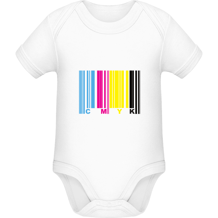 CMYK Barcode Baby Romper contain pic