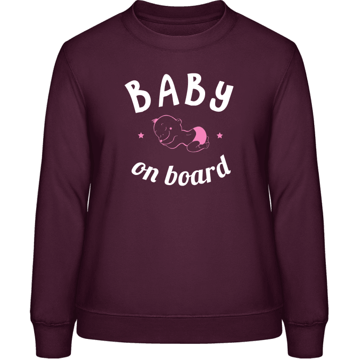 Baby Girl on Board Pregnant Sweat-shirt pour femme 0 image