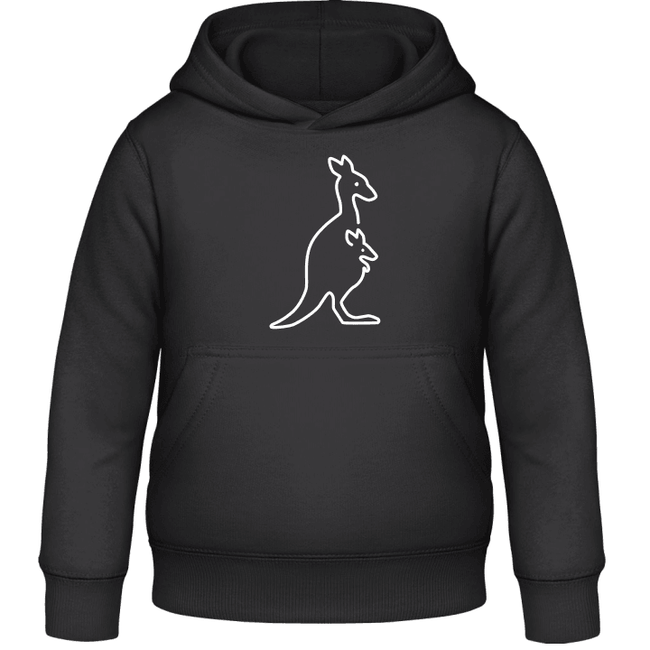 Kangaroo With Baby Lineart Sweat à capuche pour enfants 0 image