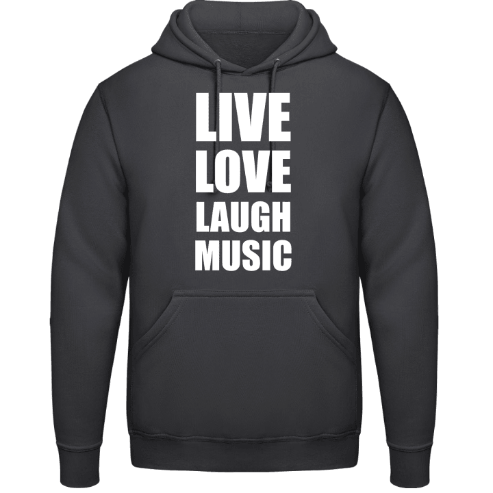 Live Love Laugh Music Hoodie contain pic