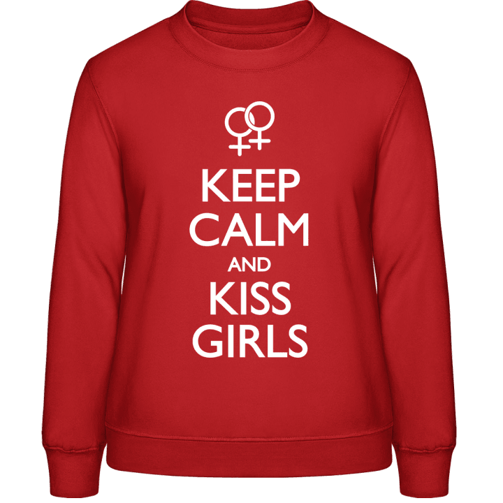 Keep Calm and Kiss Girls Lesbian Frauen Sweatshirt contain pic