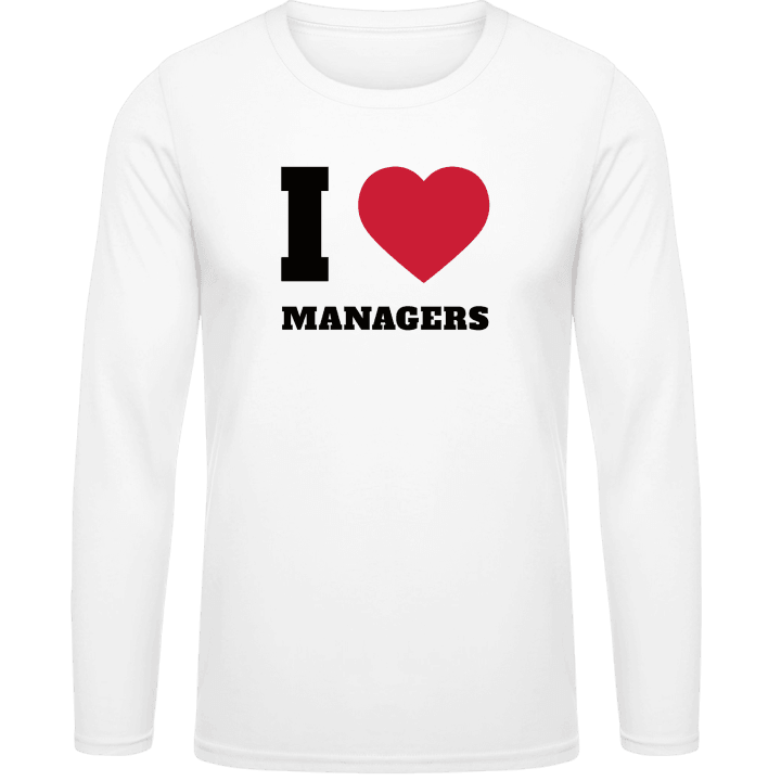 I Love Managers T-shirt à manches longues contain pic