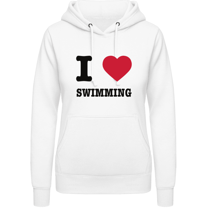 I Heart Swimming Vrouwen Hoodie contain pic