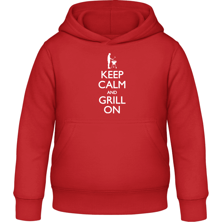 Keep Calm and Grill on Kids Hoodie contain pic