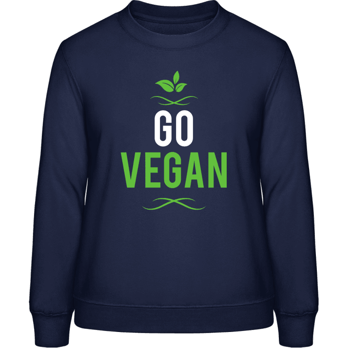 Go Vegan Frauen Sweatshirt contain pic