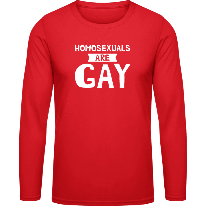 Homo Sexuals Are Gay Långärmad skjorta contain pic