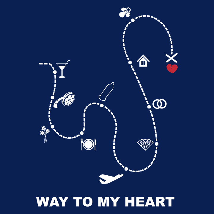 Way To My Heart T-skjorte for kvinner 0 image