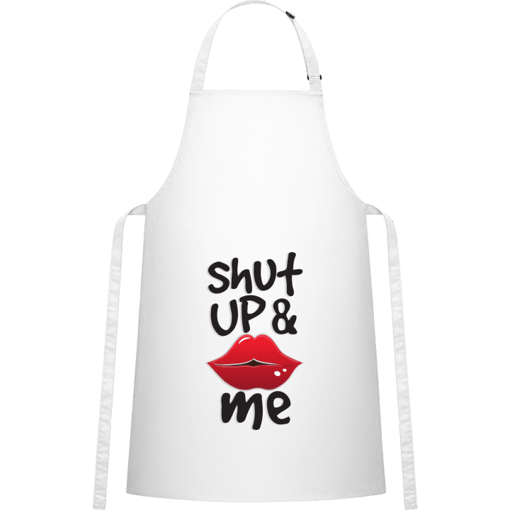 Shut Up And Kiss Me Kitchen Apron contain pic