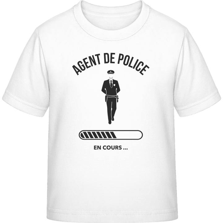 Agent De Police En Cours Kinder T-Shirt contain pic