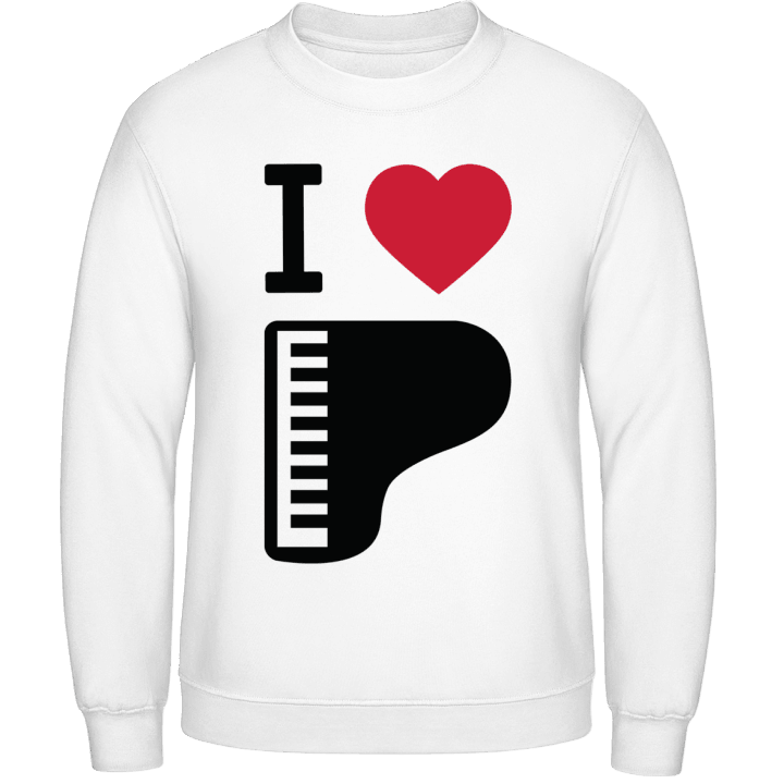 I Heart Piano Sweatshirt contain pic