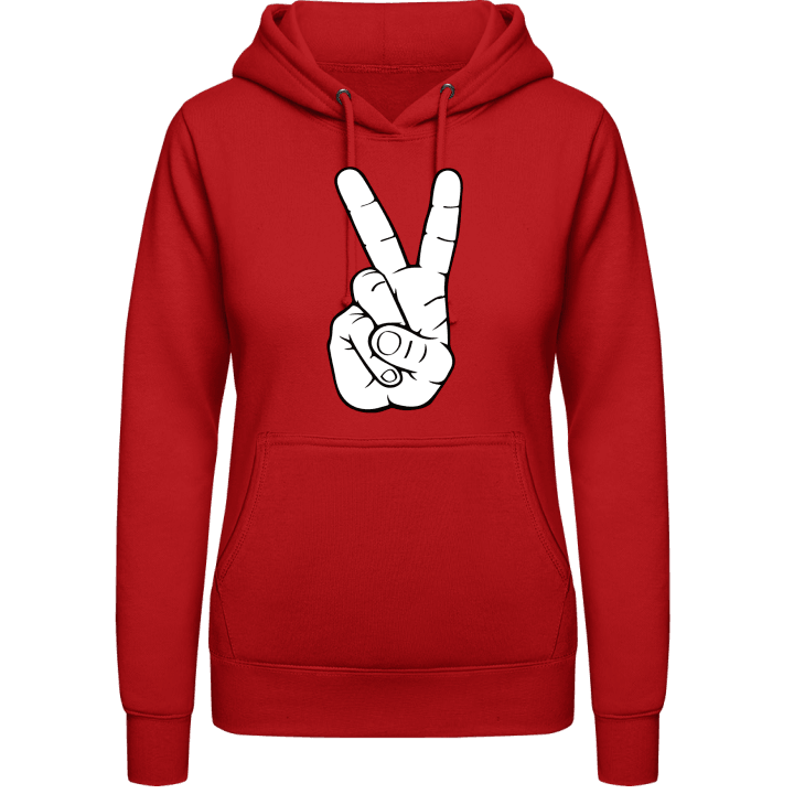 Victory Sign Women Hoodie contain pic