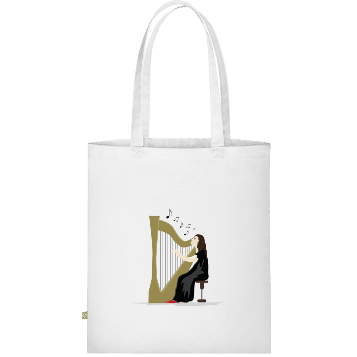 Harp Playing Woman Stofftasche contain pic