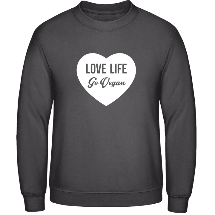 Love Life Go Vegan Sweatshirt contain pic