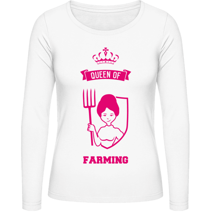 Queen of Farming Vrouwen Lange Mouw Shirt contain pic