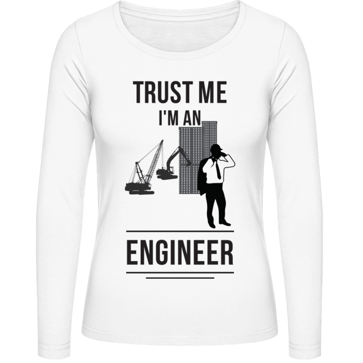 Trust Me I'm An Engineer Design Kvinnor långärmad skjorta contain pic