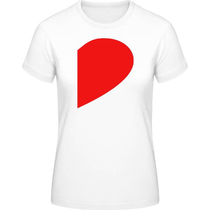 Couple Heart Right T-skjorte for kvinner contain pic