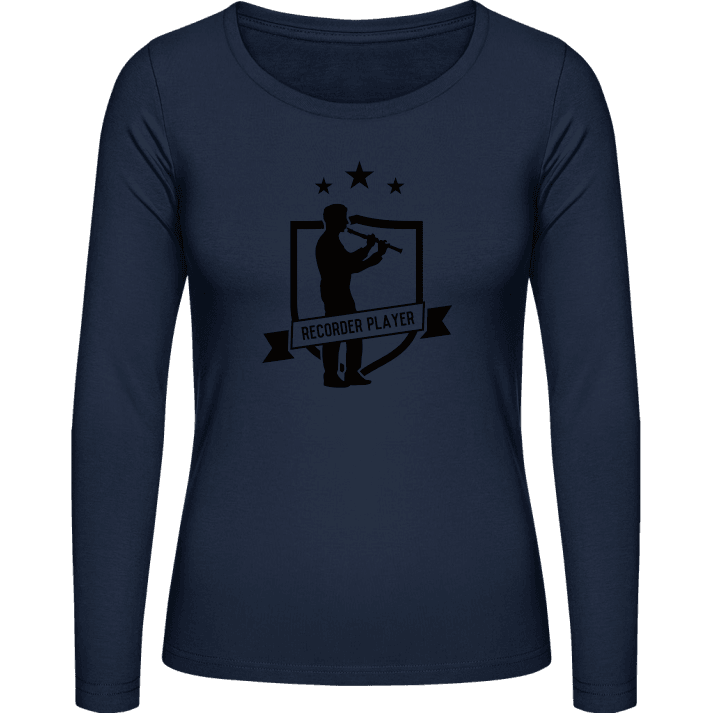 Recorder Player Star T-shirt à manches longues pour femmes 0 image