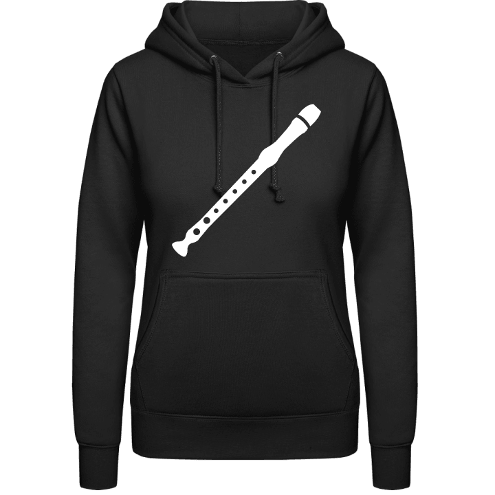 Recorder Silhouette Vrouwen Hoodie contain pic