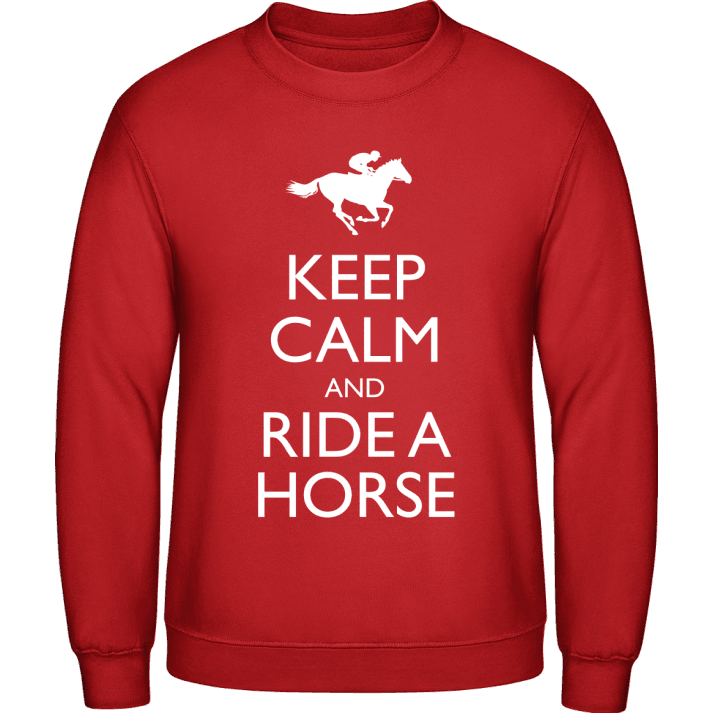 Keep Calm And Ride a Horse Felpa contain pic
