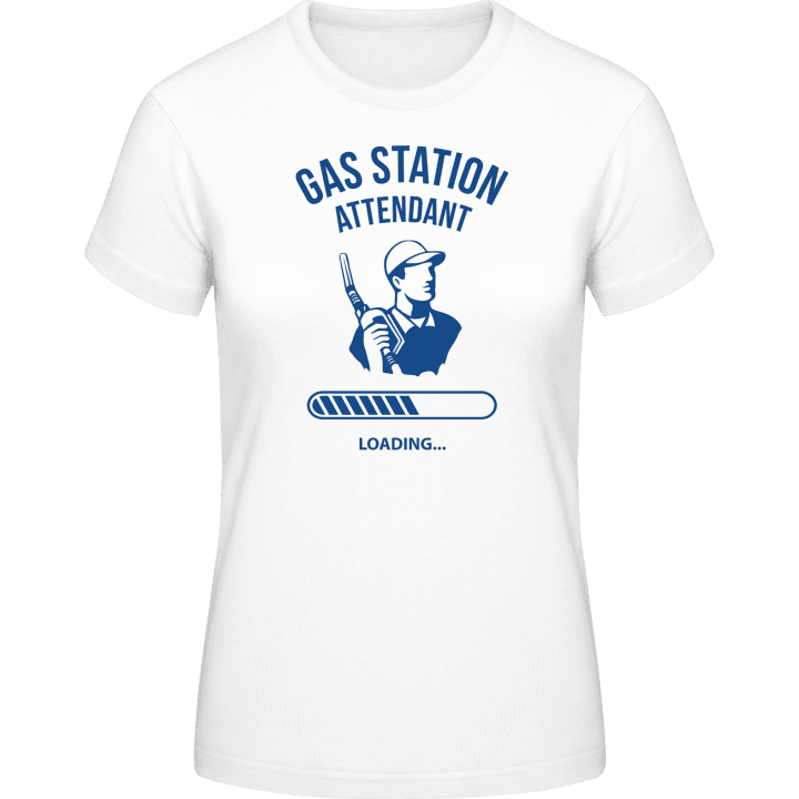 Gas Station Attendant Loading T-shirt för kvinnor contain pic