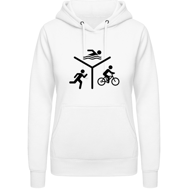 Triathlon Silhouette Logo Sudadera con capucha para mujer 0 image