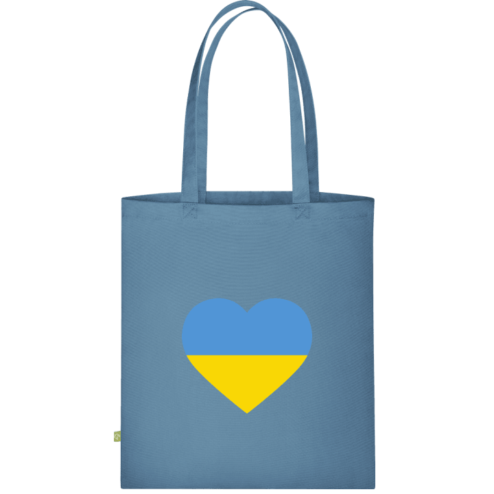 Ukraine Heart Flag Väska av tyg contain pic