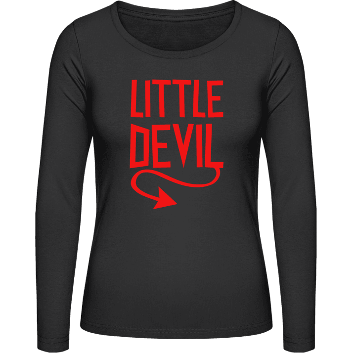 Little Devil Typo Vrouwen Lange Mouw Shirt contain pic