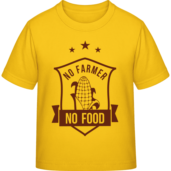 No Farmer No Food Kinderen T-shirt contain pic