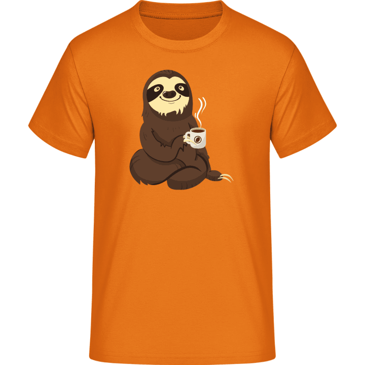 Sloth With Coffee T-Shirt 0 image