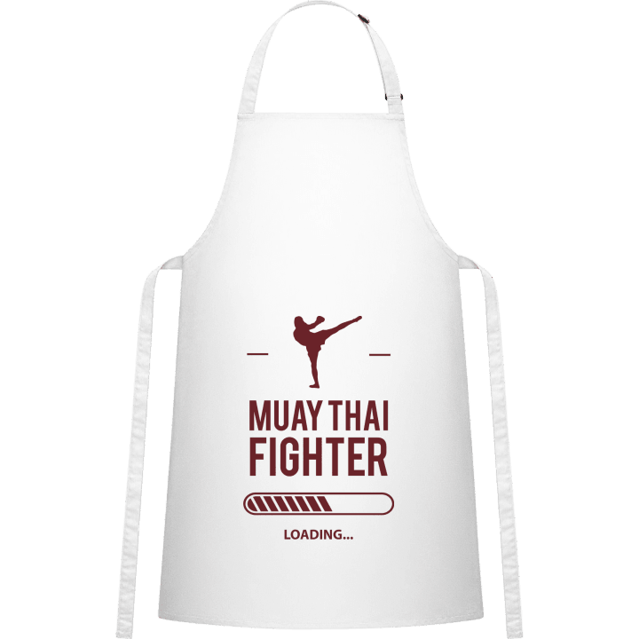 Muay Thai Fighter Loading Delantal de cocina contain pic