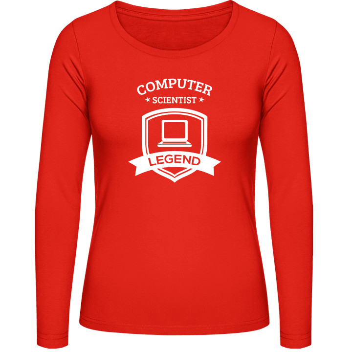 Computer Scientist Legend Vrouwen Lange Mouw Shirt 0 image