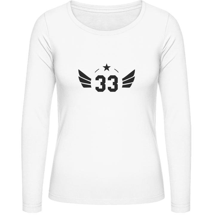 33 Years Number T-shirt à manches longues pour femmes 0 image