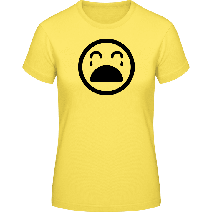 Howling Smiley Vrouwen T-shirt contain pic