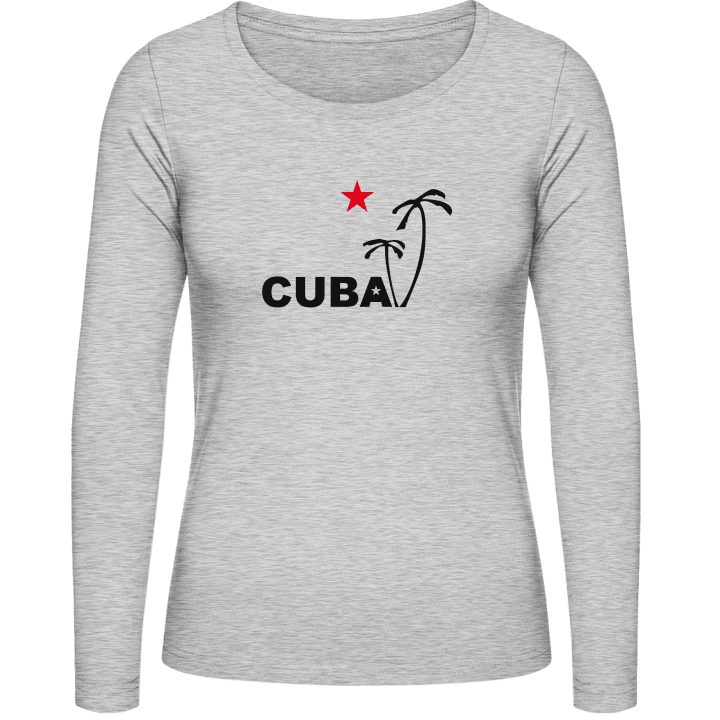 Cuba Palms Langermet skjorte for kvinner contain pic