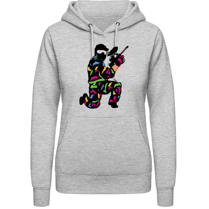 Paintballer Camouflage Vrouwen Hoodie contain pic